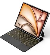 Bettdow for iPad Air 13 Inch M2 2024/M3 2025 Magnetic Keyboard case, UK Layout Floating Cantileve...