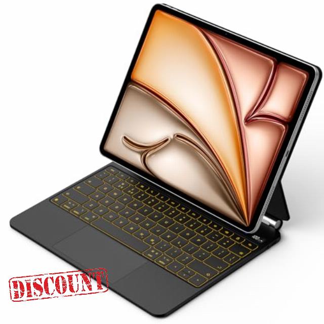 Bettdow for iPad Air 13 Inch M2 2024/M3 2025 Magnetic Keyboard case