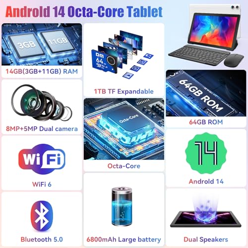 Octa-Core Tablets 6800mAh