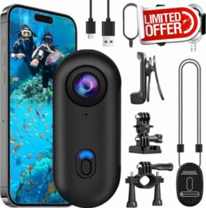 OBEST Action Camera 4K 360 Motorcycle Helmet Cam