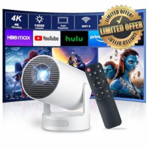 [Built-in Apps & 2025 Upgraded] Salange Mini Projector 4K HY300 Ultra FHD 1080P