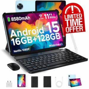 DOOGEE U11 Android 15 Tablets 11 Inch - 2025 Newest Tablet 16GB+128GB/2TB Octa Core