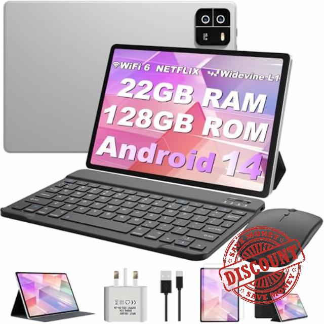 MIRGAMO Tablet 10 Inch Android 14
