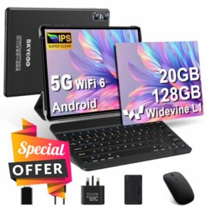 SKYEGG Tablet 10 Inch Android 14 – 20GB RAM 128GB ROM (1TB Expand)
