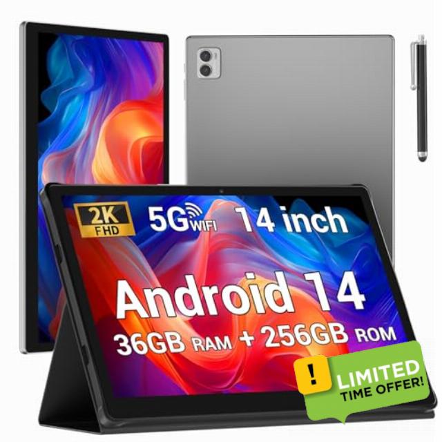 DEEMWOLF 14 inch Android 14 Tablet