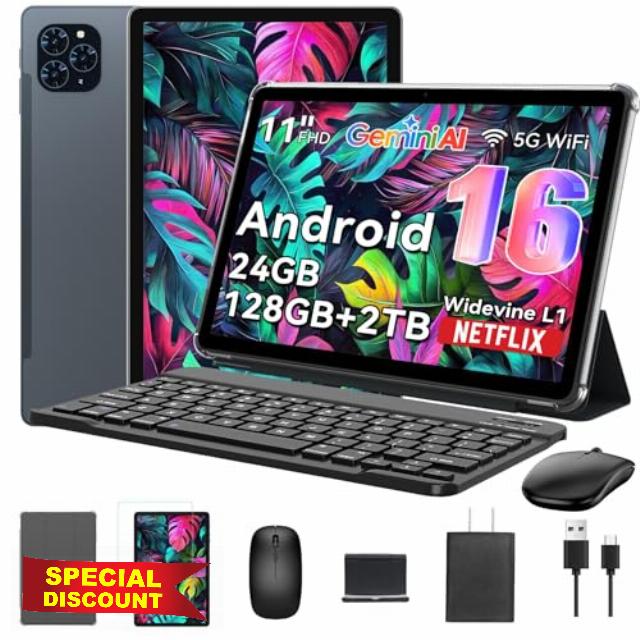Tablet 2025 World's First Android 16 Tablet with Gemini AI
