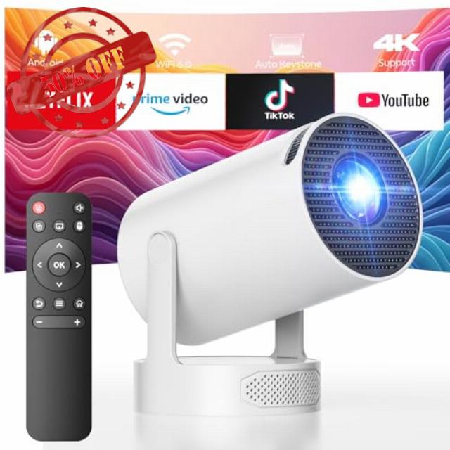 Mini Projector 4K with WiFi and Bluetooth