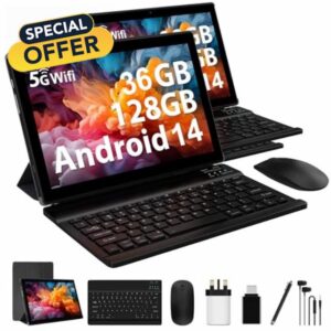 FLYCOAY Android 14 Tablet 10 Inch 5G WIFI 6
