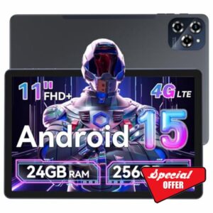 Tablet 2025 Android 15 Tablet with Gemini AI