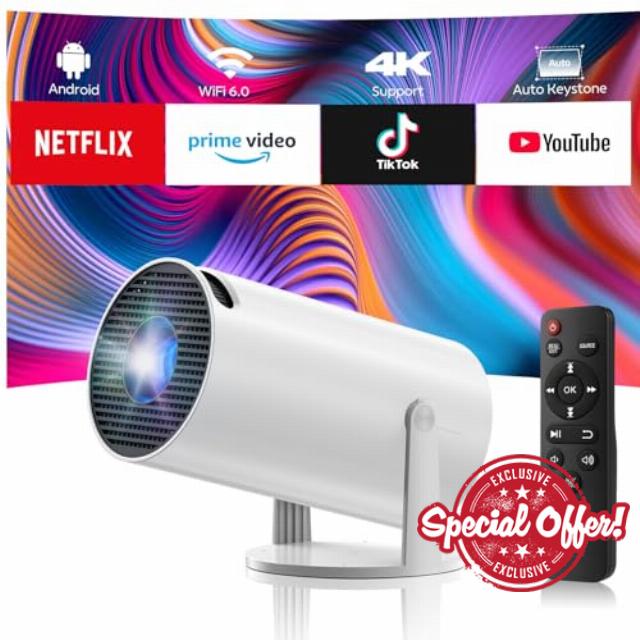 Mini Projector with WiFi and Bluetooth