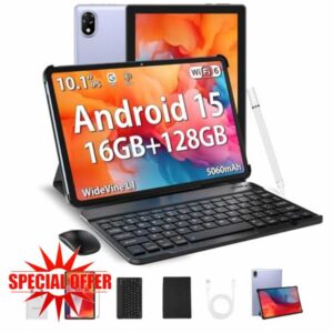 DOOGEE U10 2025 Newest Android 15 Tablet with Keyboard