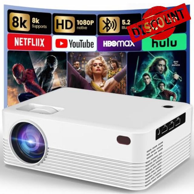 Osikem Mini Portable Projector with Wifi and Bluetooth