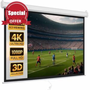 100 inch Pull Down Projector Screen 4:3 Retractable