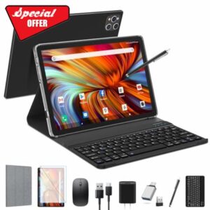 EITOMIN Android 14 Tablet 2025 Latest 10 inch Tablet with Keyboard