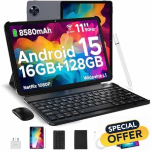 DOOGEE U11 Android 15 Tablets 11 Inch - 2025 Newest Tablet 16GB+128GB/2TB Octa Core