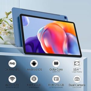 Android Tablets 10 inch with 16GB RAM 256GB Storage