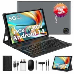 FLYCOAY Newest Android 14 Tablet 10 Inch