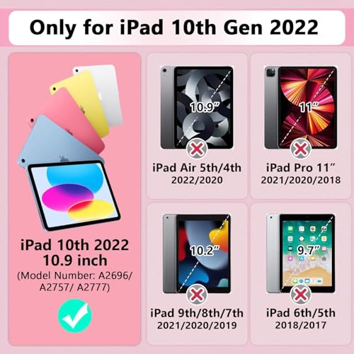 iPad 10th Generation Case with Kickstand & Pencil Holder