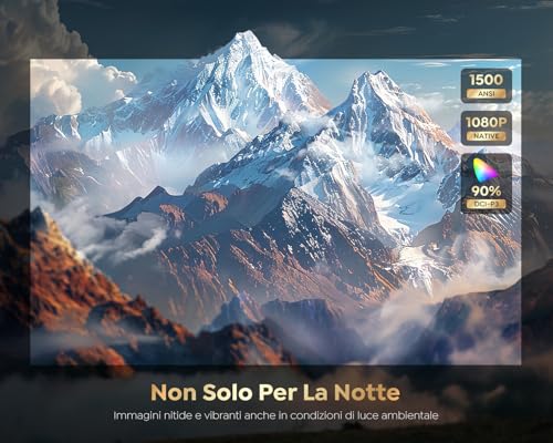 1200 ANSI Smart Auto Focus/Keystone Full HD 1080P Projector Google Voice Control