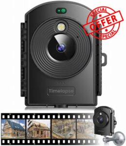 ZIMOCE Time Lapse Camera Outdoor - 1080P Timelapse Camera with IR Positioning