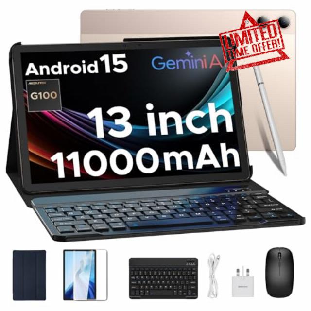 DOOGEE TAB E3 Pro Android 15 Tablet 13 Inch