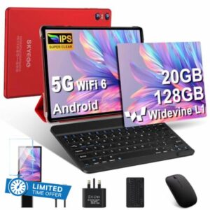 SKYEGG Tablet 10 Inch Android 14 – 20GB RAM 128GB ROM (1TB Expand)