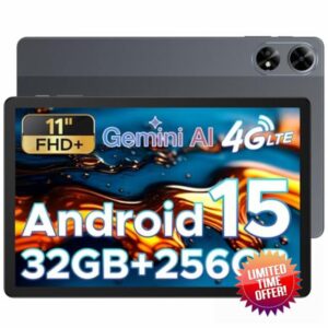 DOOGEE Tab G6+ 11 inch Tablet Android 15 Tablet 32GB RAM+256GB ROM (TF 2TB)