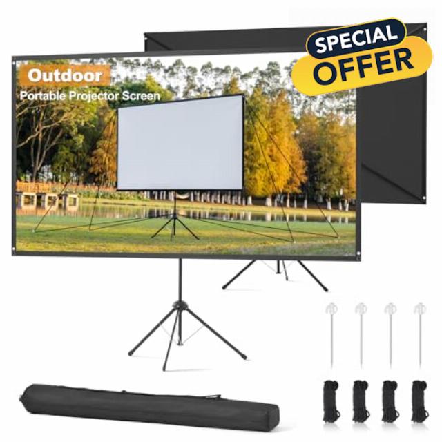 Outdoor Projector Screen and Stand