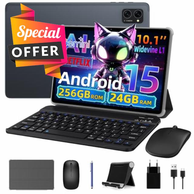 VekfulPC Tablet 10 Inch Android 15