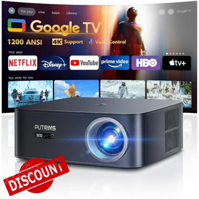 【Netflix Disney+BBC Player/Google TV】4K Projector