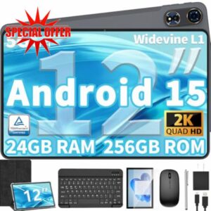12 Inch Tablet Android 15 Tablets