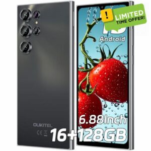OUKITEL C61 SIM-Free & Unlocked Mobile Phones 2025- Android 15