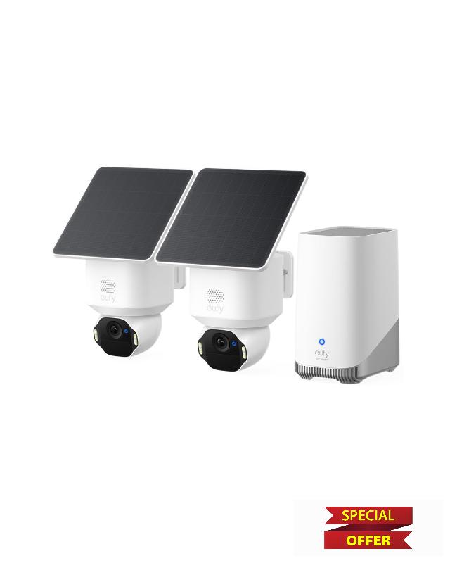 eufy Security SoloCam E42 2-Cam Kit (HomeBase S380)