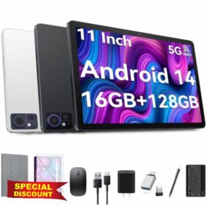 EITOMIN Tablet 11 inch 2025 Latest Android14 Tablet 128GB ROM+16GB RAM+1TB Expand