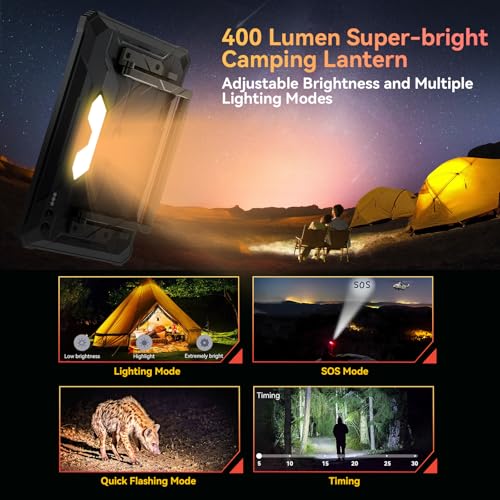 11 inch 2.4K FHD Dual 5G SIM 30000mAh with 400lm Camping Light