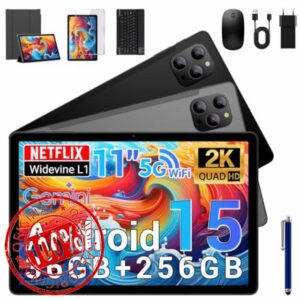 DEEMWOLF Tablet Android 15-11 inch Games Tablet