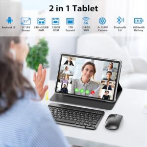 11 Inch Android 14 Tablet with Keyboard