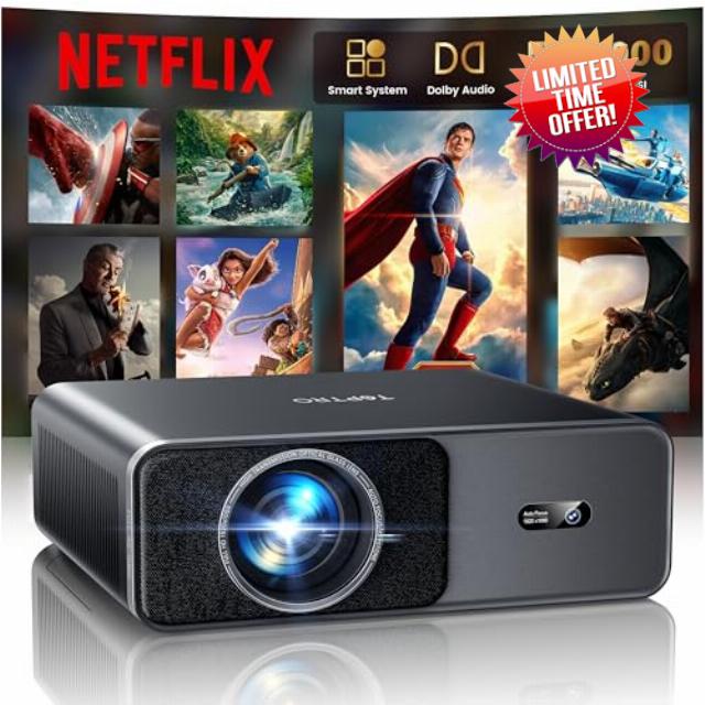 【NetfIix Officially & DoIby Audio】Projector 4K