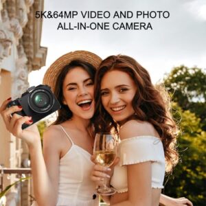 5K 64MP Cameras for Photography with WiFi