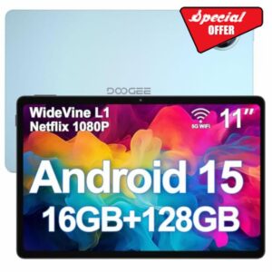 DOOGEE U11 Android 15 Tablet 11 Inch - 2025 Newest Android Tablets 16GB+128GB/2TB