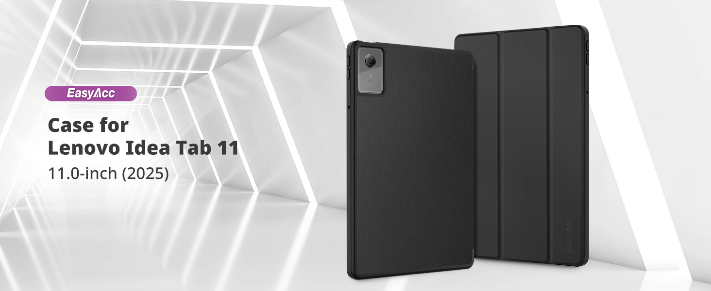 Text reads 'Case for Lenovo Tab M10 11' (2020)'. Product images show black tablet case from multiple angles, displaying protective cover features.