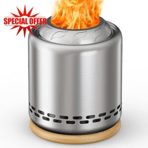 OGERY Stove Tabletop Fire Pit with Stand 7.9 x 6.1 in