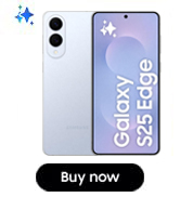 Samsung Galaxy S25 Edge AI Smartphone, Galaxy AI, Android Smartphone, 12GB Memory, 512GB Storage,...