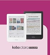 Text reads 'Kobo Digital Service'. Multiple screenshots showing technical documentation or user interface elements against a red and white background.