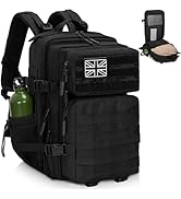 OUUTMEE 50L Military Tactical Backpacks, Large Capacity Rucksack for Men & Women, Waterproof Moll...
