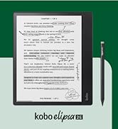 Text reads 'kobo clara HD'. E-reader device shown displaying text on screen against gray background.