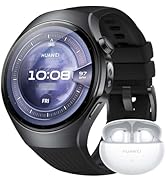 Rose gold smartwatch with digital display showing time, featuring a silicone band and round face design.