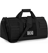 Clear backpack with padded black straps, mesh side pocket, and multiple compartments. Features transparent PVC construction with reinforced edges and organizational pockets.