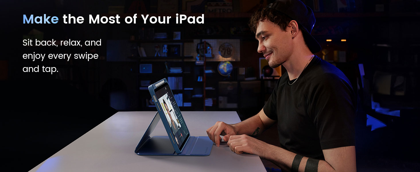 Text reads 'All-round Protection'. Series of product demonstration images showing blue protective material in various scenarios with lighting effects.