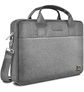 Multiple views of a dark gray or black laptop bag with padded construction, shoulder strap, and zippered compartments shown from different angles.